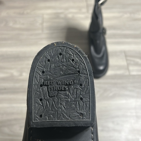 Red Wings Buckle Black Leather Boots (13) - Picture 14 of 17